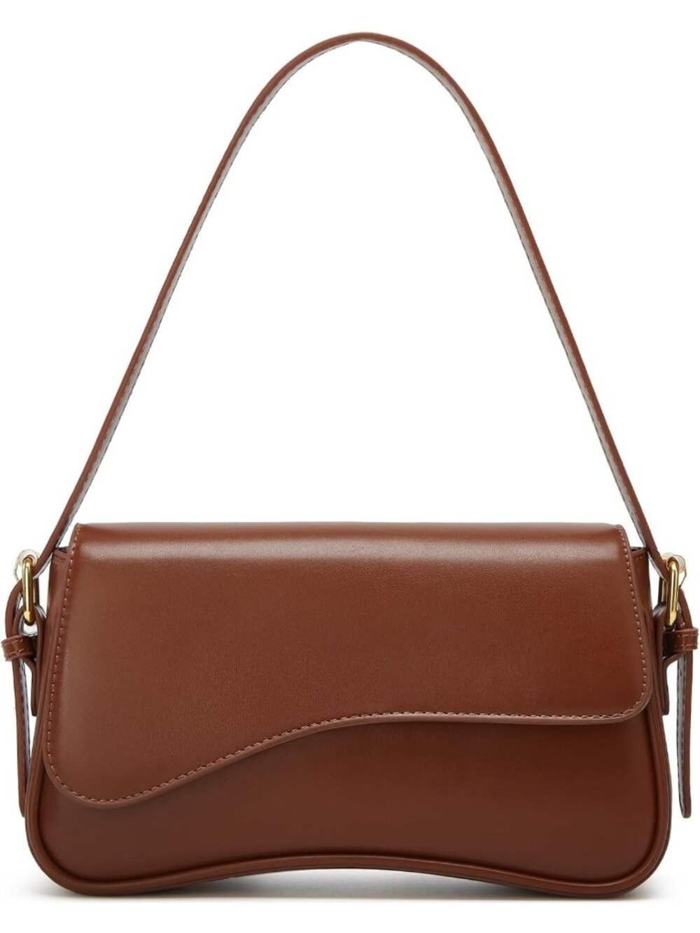 Chic Y2K Crossbody Shoulder Bag for Women - PU Leather, 2 Adjustable Straps